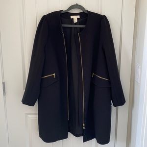 Black H&M zip up jacket